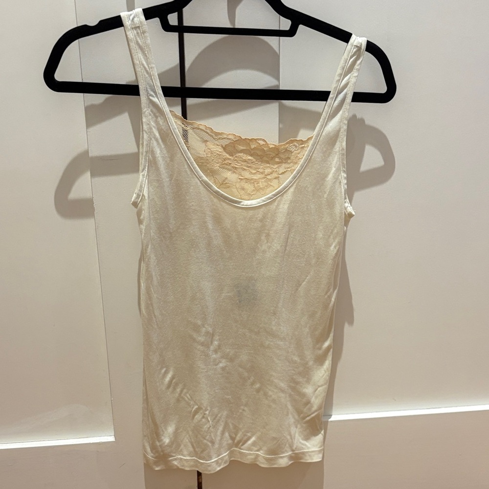 Haute Hippie Cream Lace Camisole